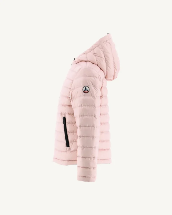 Outlet Children'S Reversible Hooded Down Jacket Black/Pale Pink Zurich Kids Down Jackets