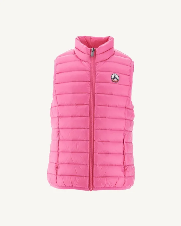 Flash Sale Children'S Sleeveless Down Jacket Intense Pink Zoe Kids Down Jackets