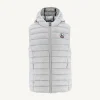 Outlet Children'S Sleeveless Down Jacket Light Gray Djam Kids Down Jackets