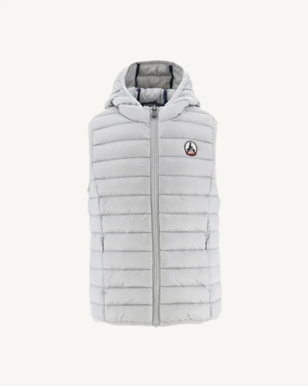 Outlet Children'S Sleeveless Down Jacket Light Gray Djam Kids Down Jackets