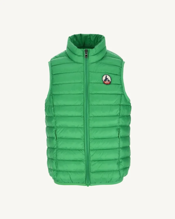 Outlet Children'S Sleeveless Down Jacket Green Zoe Kids Down Jackets