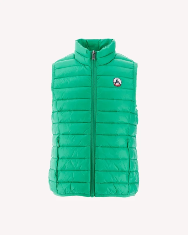 Shop Children'S Sleeveless Down Jacket Green Zoe Kids Down Jackets