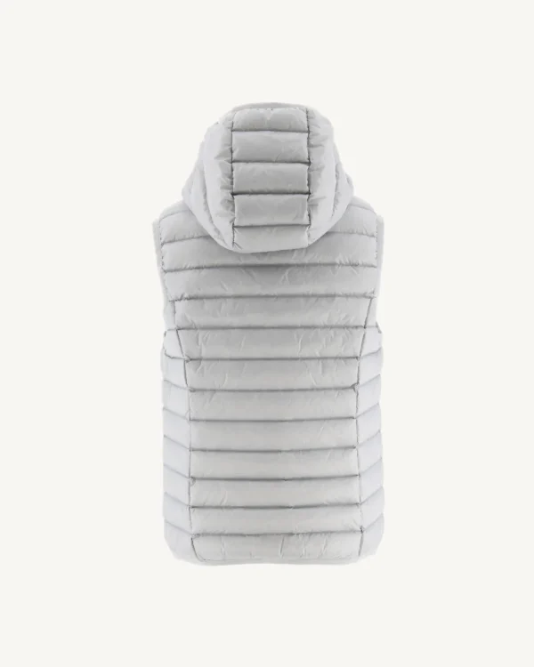 Outlet Children'S Sleeveless Down Jacket Light Gray Djam Kids Down Jackets