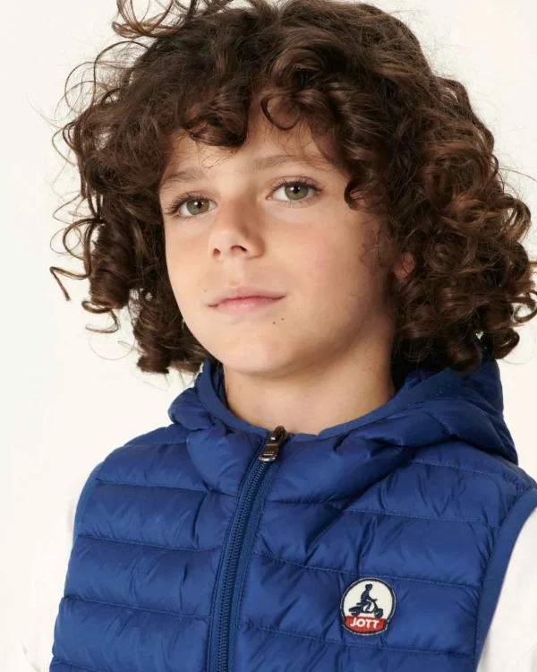 Online Children'S Sleeveless Down Jacket Dark Denim Djam Kids Down Jackets