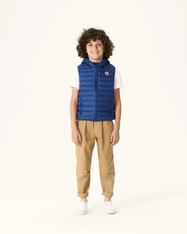 Online Children'S Sleeveless Down Jacket Dark Denim Djam Kids Down Jackets