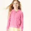 Sale Cotton Terry Zipped Jacket Intense Pink For Children Volta Kids Clothes