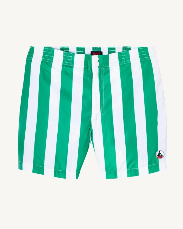 Flash Sale Deauville Green/White Stripe Swim Shorts Men Clothes