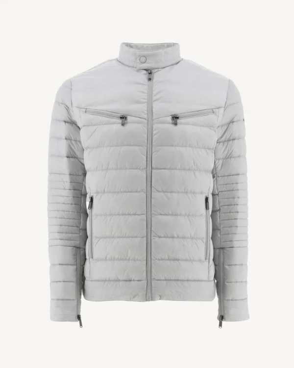 Clearance Down Jacket Light Gray David Men Down Jackets And Jackets