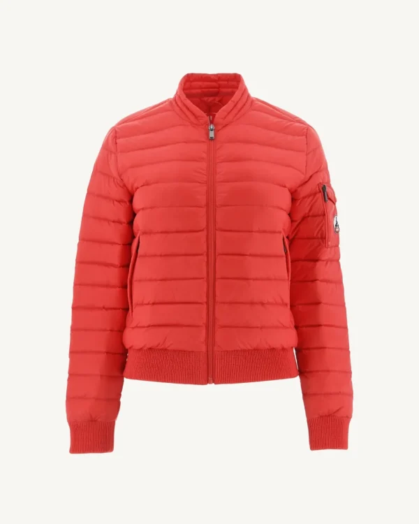 Fashion Emmy Bright Red Lightweight Down Jacket Women Down Jackets & Jackets