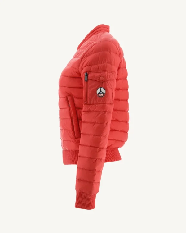 Fashion Emmy Bright Red Lightweight Down Jacket Women Down Jackets & Jackets