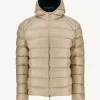 Outlet Extreme Cold Hooded Down Jacket Beige Nat Men Down Jackets And Jackets