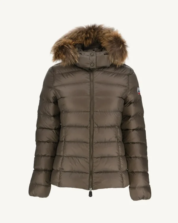 Flash Sale Extreme Cold Hooded Down Jacket Taupe Luxe Women Down Jackets & Jackets