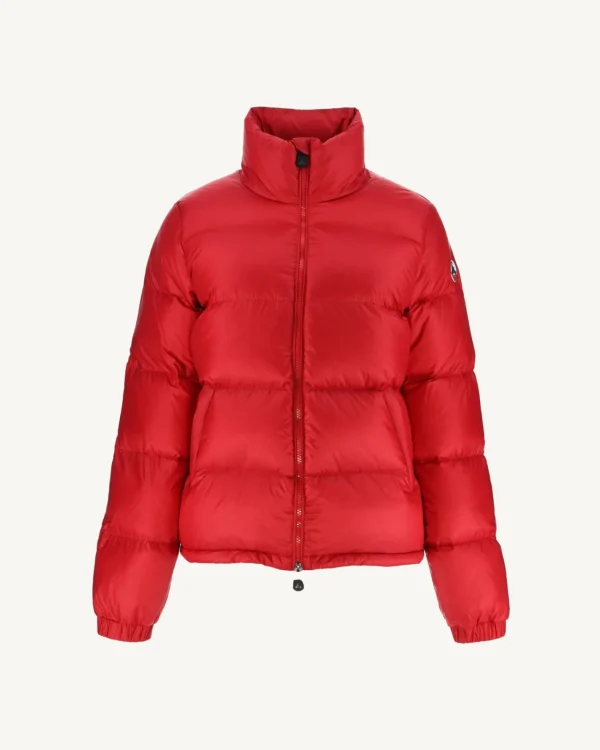 Outlet Extreme Cold Quilted Down Jacket Cardiff Red Women Down Jackets & Jackets