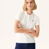 Clearance Franca White Polo Shirt Women Clothes