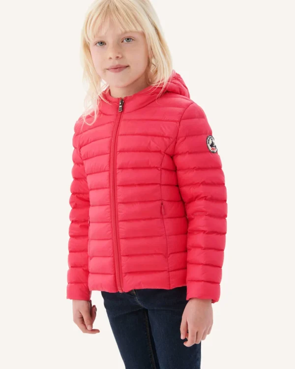 Sale Fuchsia Carla Children'S Lightweight Hooded Down Jacket Kids Down Jackets