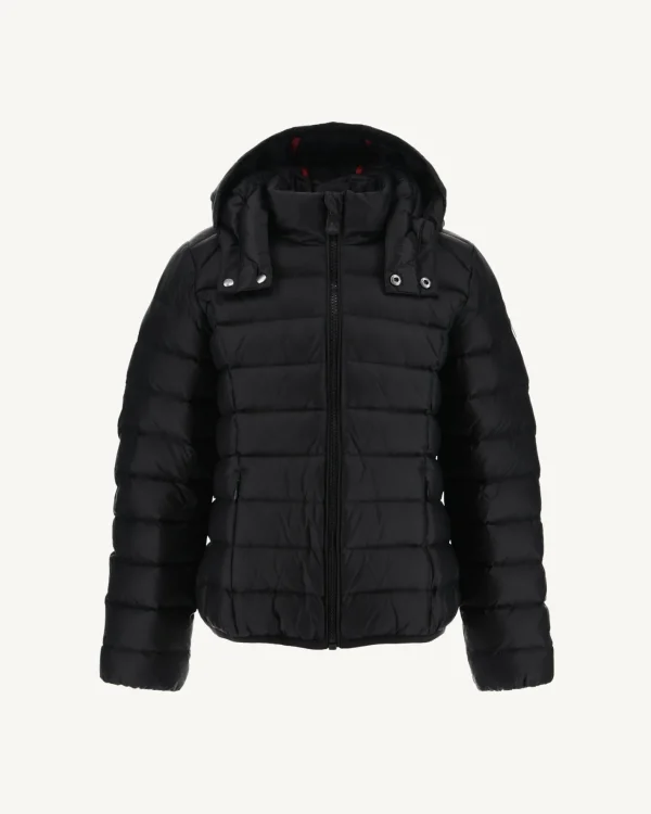 Clearance Grand Cold Children'S Hooded Down Jacket Black Gold Kids Down Jackets