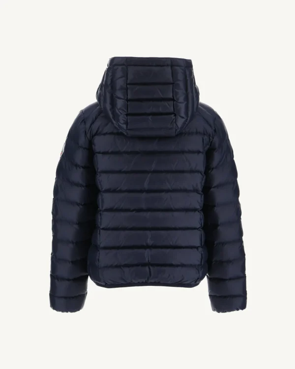 Cheap Grand Cold Children'S Hooded Down Jacket Navy Gold Kids Down Jackets