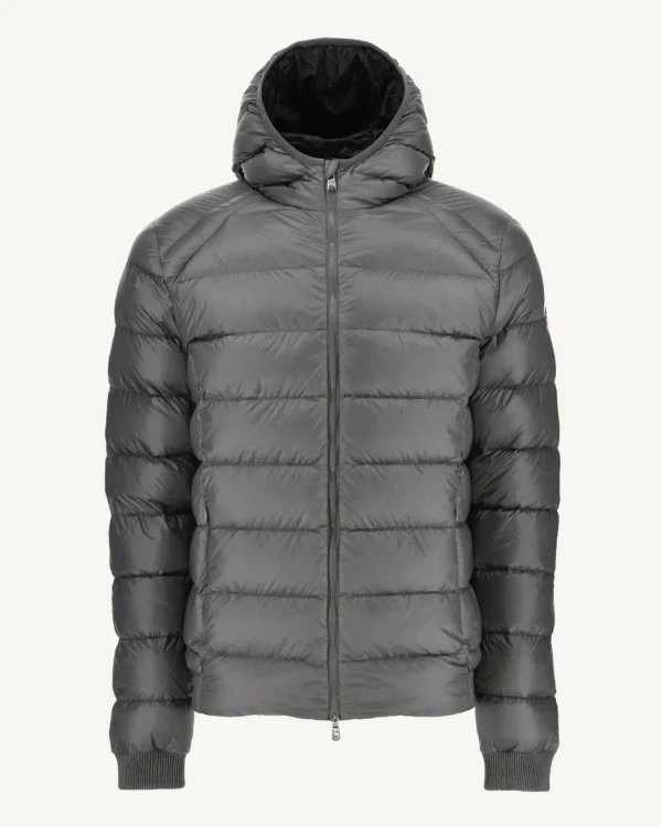 Shop Grand Cold Hooded Down Jacket Anthracite Nat Men Down Jackets And Jackets