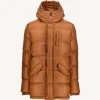 Outlet Grand Cold Hooded Down Jacket Caramel Dakhla Men Down Jackets And Jackets