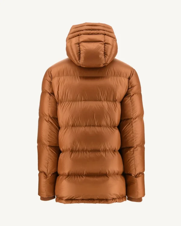 Outlet Grand Cold Hooded Down Jacket Caramel Dakhla Men Down Jackets And Jackets