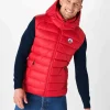 Cheap Grand Cold Sleeveless Down Jacket Red Silver Men Down Jackets And Jackets