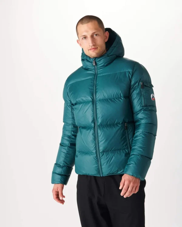 Best Great Cold Hooded Down Jacket Dark Green Java Men Down Jackets And Jackets