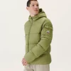 Outlet Great Cold Hooded Down Jacket Light Khaki Toledo Men Down Jackets And Jackets