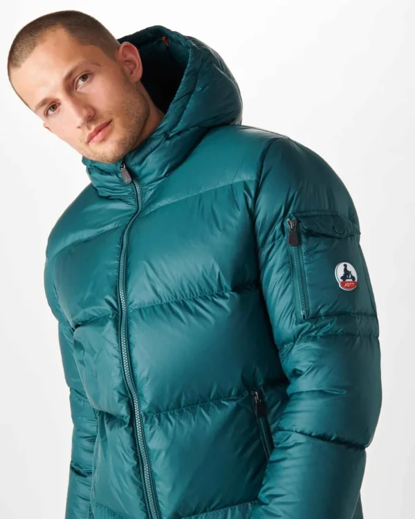 Best Great Cold Hooded Down Jacket Dark Green Java Men Down Jackets And Jackets