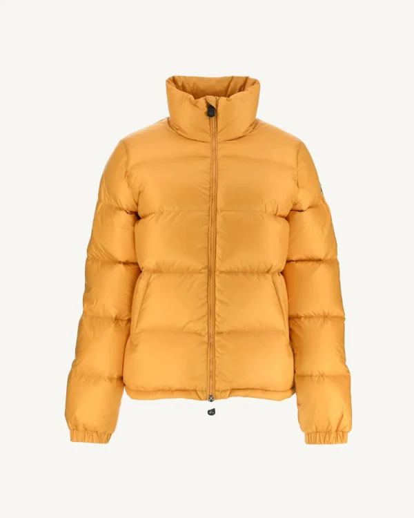 Best Great Cold Quilted Down Jacket Mustard Cardiff Women Down Jackets & Jackets