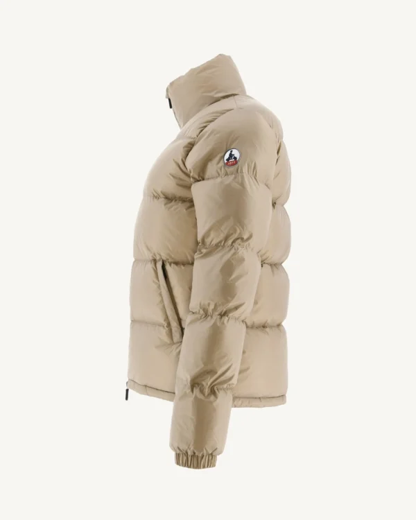 Cheap Great Cold Quilted Down Jacket Beige Cardiff Women Down Jackets & Jackets