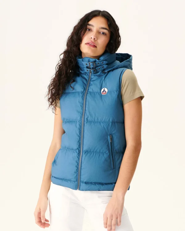 Best Great Cold Sleeveless Down Jacket Sevilla Blue Jeans Women Down Jackets & Jackets