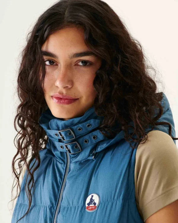 Best Great Cold Sleeveless Down Jacket Sevilla Blue Jeans Women Down Jackets & Jackets