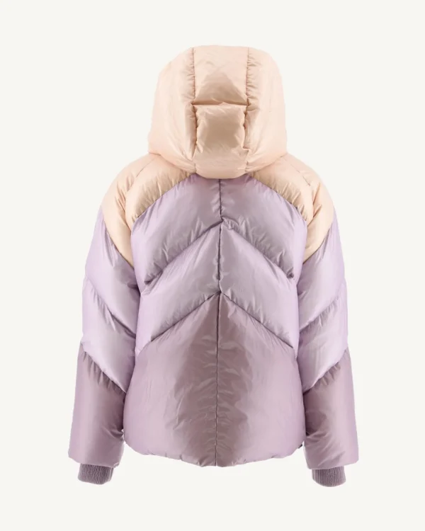 Hot Hooded Down Jacket Grand Cold Combo Purple Stellar Women Down Jackets & Jackets