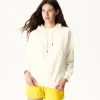 Flash Sale Hooded Fleece Sweatshirt Ecru Monteria Women Clothes