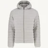 Outlet Hooded Jersey Down Jacket Heather Gray Nico Men Down Jackets And Jackets