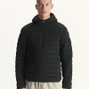 Clearance Hooded Jersey Padded Jacket Black Nico Men Down Jackets And Jackets