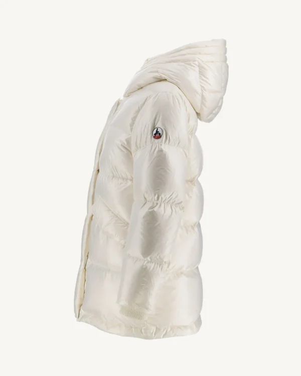 Discount Hooded Padded Jacket White Santa Women Down Jackets & Jackets