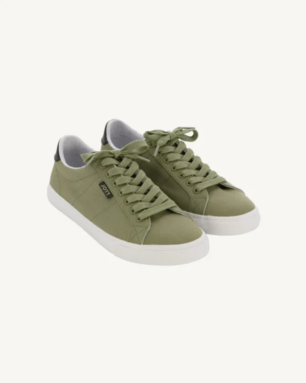 New Horizon Light Khaki Canvas Trainers Shoes