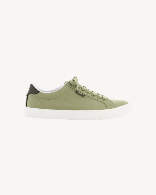 New Horizon Light Khaki Canvas Trainers Shoes