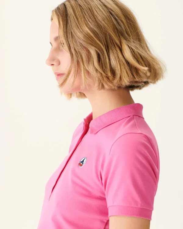 Best Intense Pink Franca Polo Shirt Women Clothes