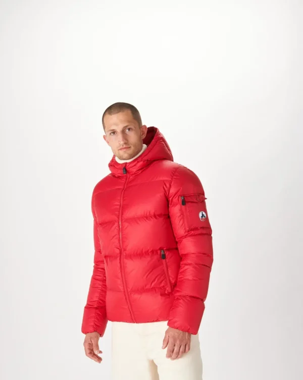 New Java Red Great Cold Hooded Down Jacket Men Down Jackets And Jackets