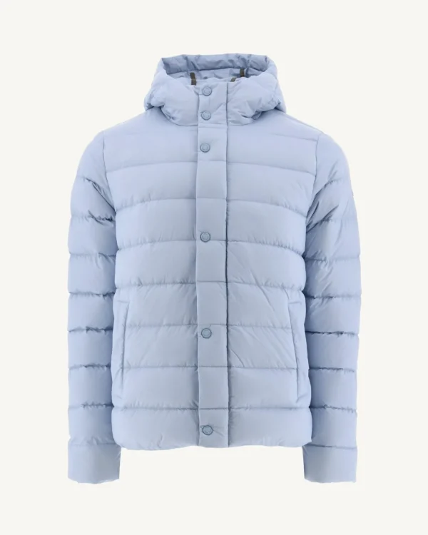 Cheap Jorge Hooded Puffer Jacket Light Blue Men Down Jackets And Jackets