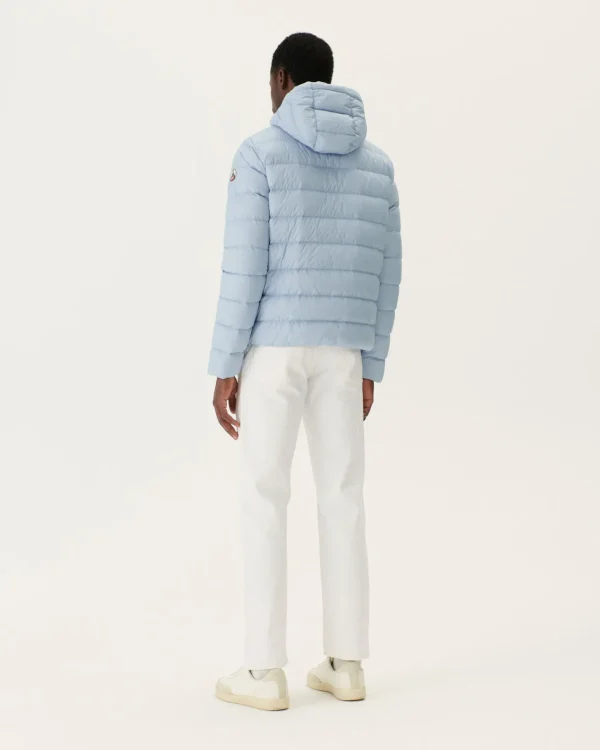 Cheap Jorge Hooded Puffer Jacket Light Blue Men Down Jackets And Jackets