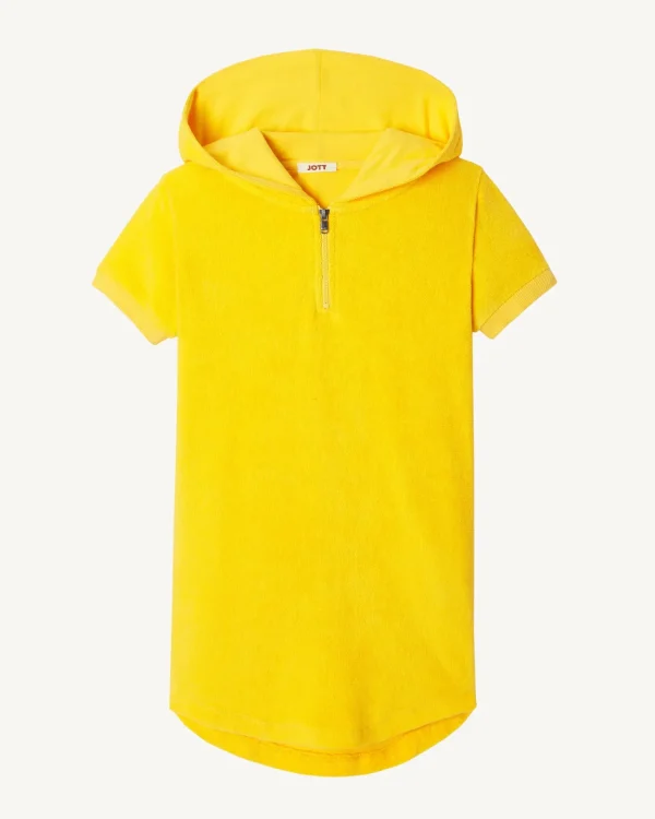 Cheap Kid'S Citron Hooded Cotton Terry Dress Mini Kids Clothes