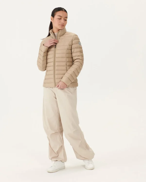 Flash Sale Light Down Jacket Beige Cha Women Down Jackets & Jackets