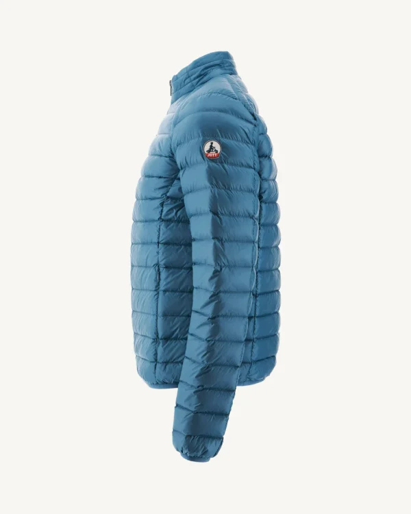 Cheap Light Down Jacket Denim Blue Mat Men Down Jackets And Jackets