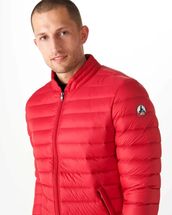 Shop Light Down Jacket Red Jordan Men Down Jackets And Jackets