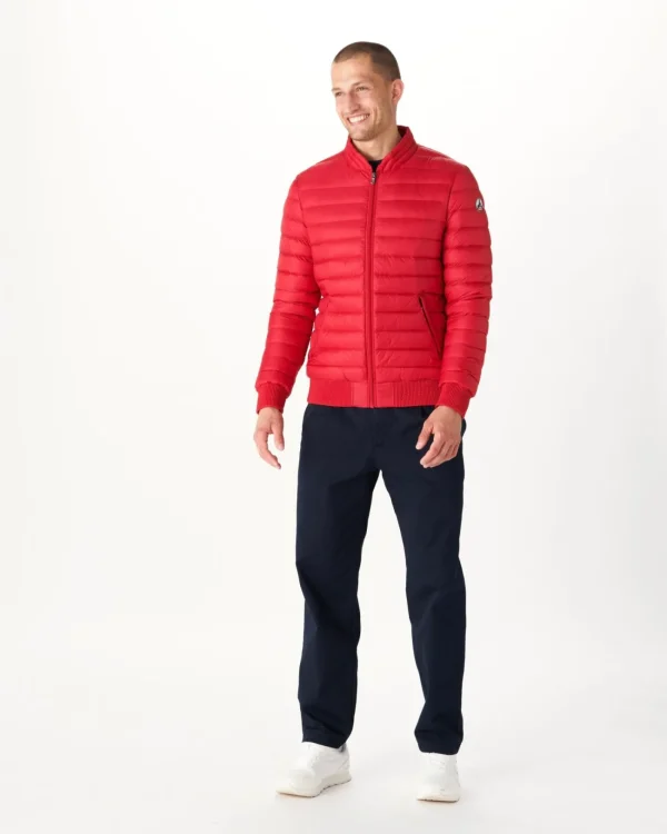 Shop Light Down Jacket Red Jordan Men Down Jackets And Jackets