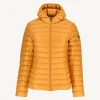 Clearance Light Hooded Down Jacket Mustard Cloe Women Down Jackets & Jackets