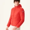 Fashion Light Hooded Down Jacket Bright Red Nico Men Down Jackets And Jackets